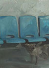 Пластиковые стулья, 2013 г., 105х183см, масло, холст